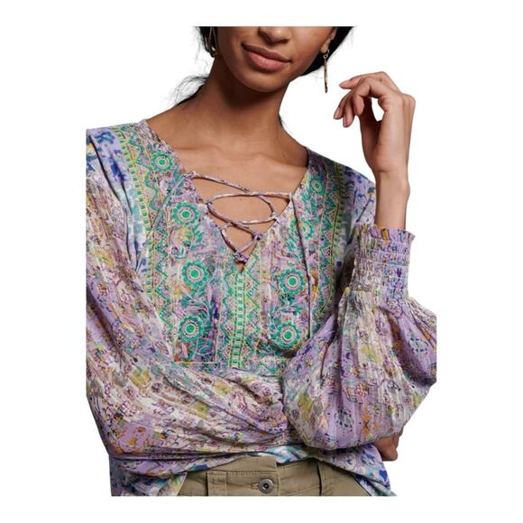 Anthropologie Odetta Embroidered Top - Picture 2 of 7